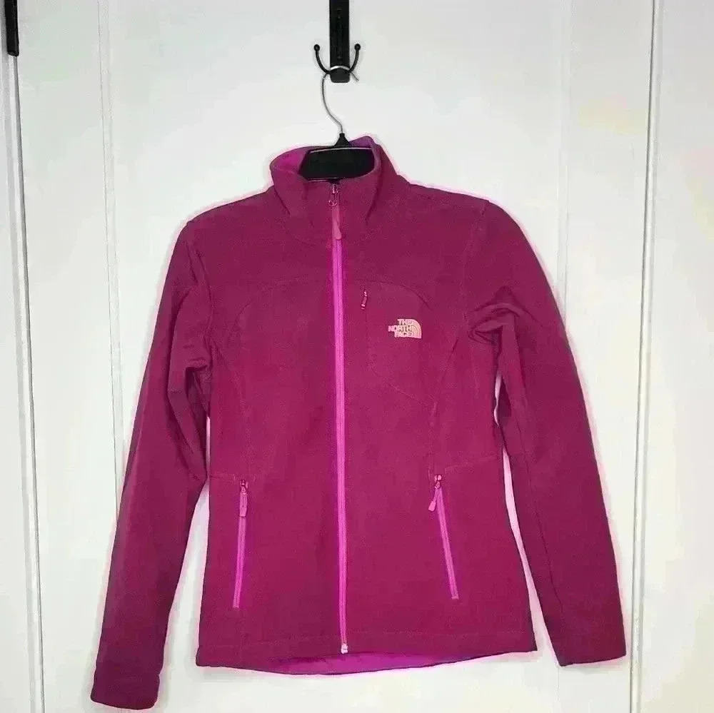 The North Face Womens Pink Apex Bionic Windwall Soft Shell Jacket Size Small